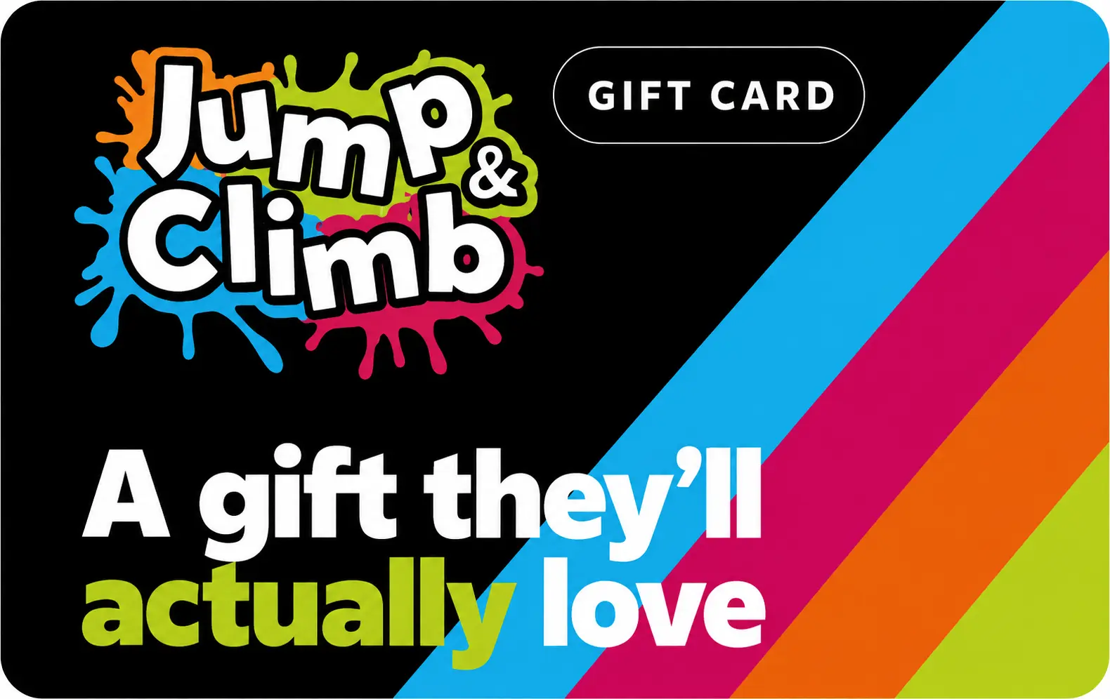 Jump & Climb gift card — A gift they will actually love