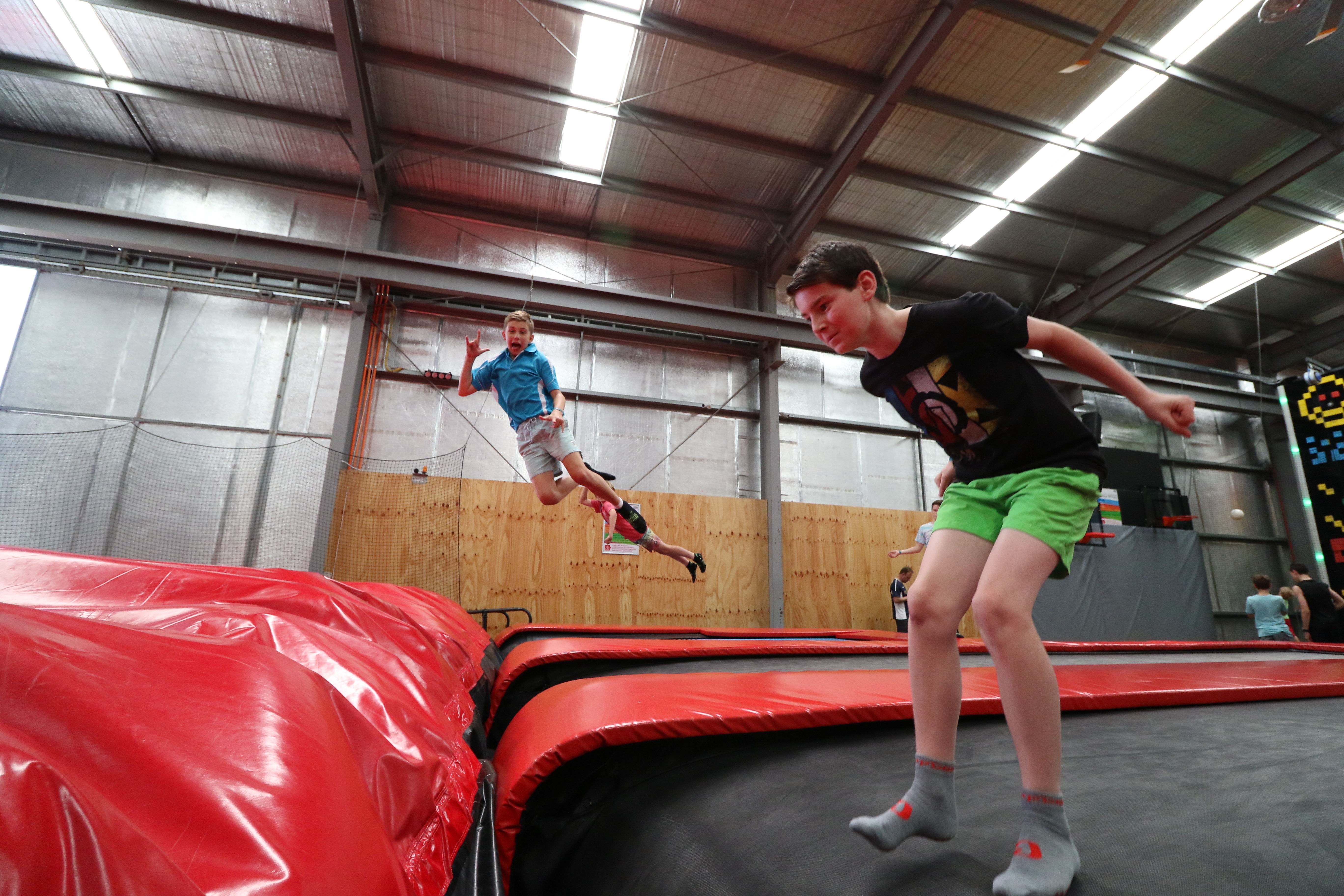 Air Bag Jump and Climb